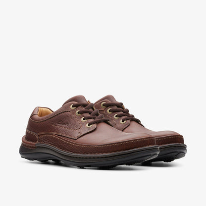 Clarks Nature Three Mahogany Leather