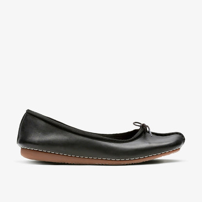 Clarks Freckle Ice Black Leather