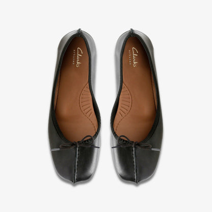 Clarks Freckle Ice Black Leather