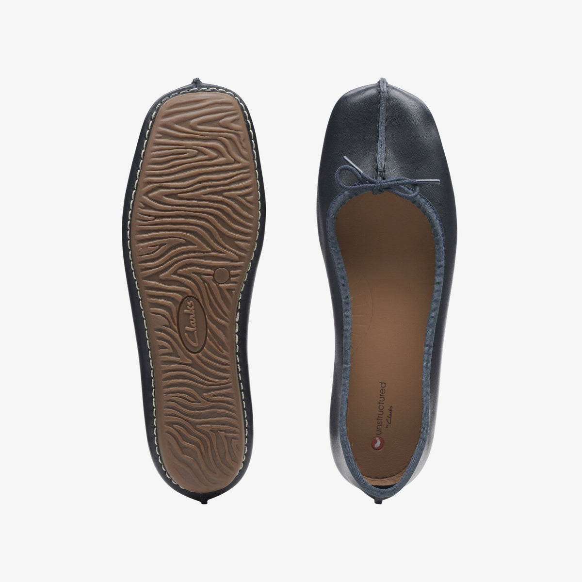 Clarks Freckle Ice Navy Leather