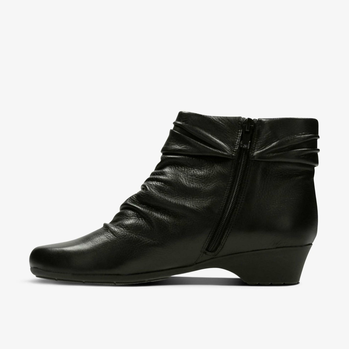 Clarks Matron Ella Ankle Boot Black Leather