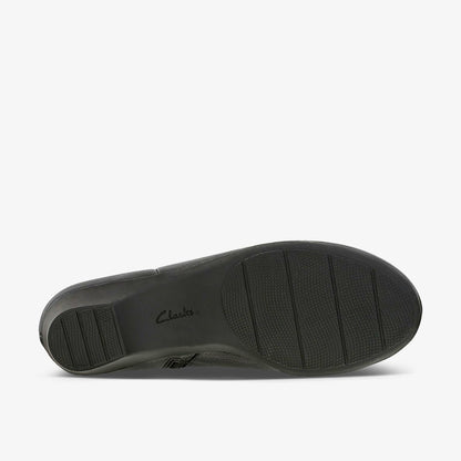 Clarks Matron Ella Ankle Boot Black Leather
