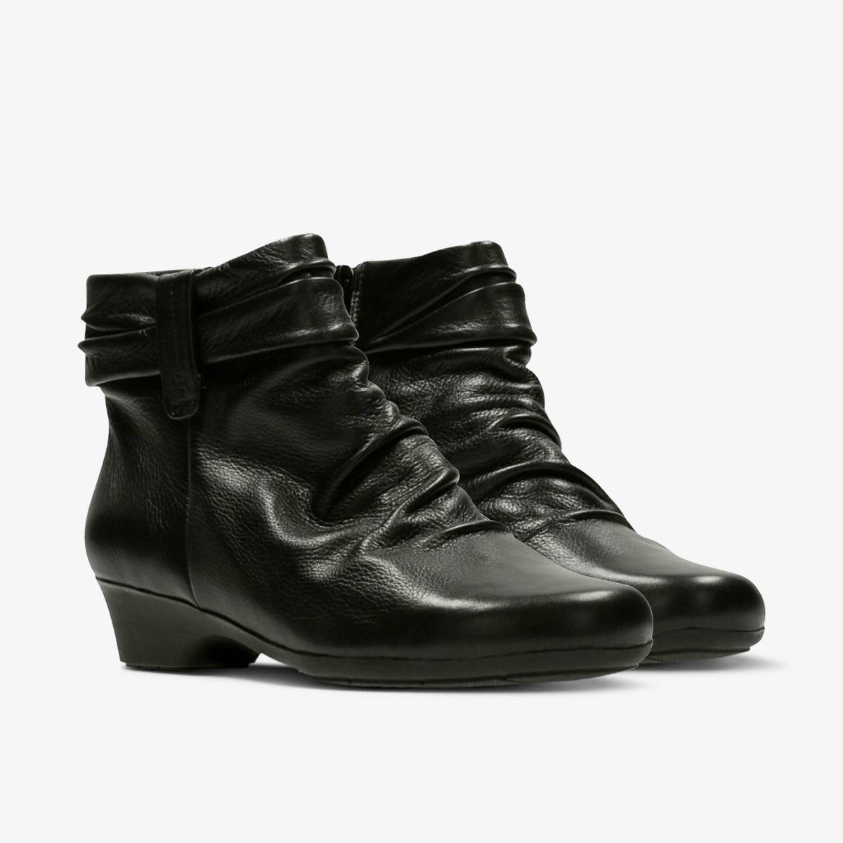 Clarks Matron Ella Ankle Boot Black Leather