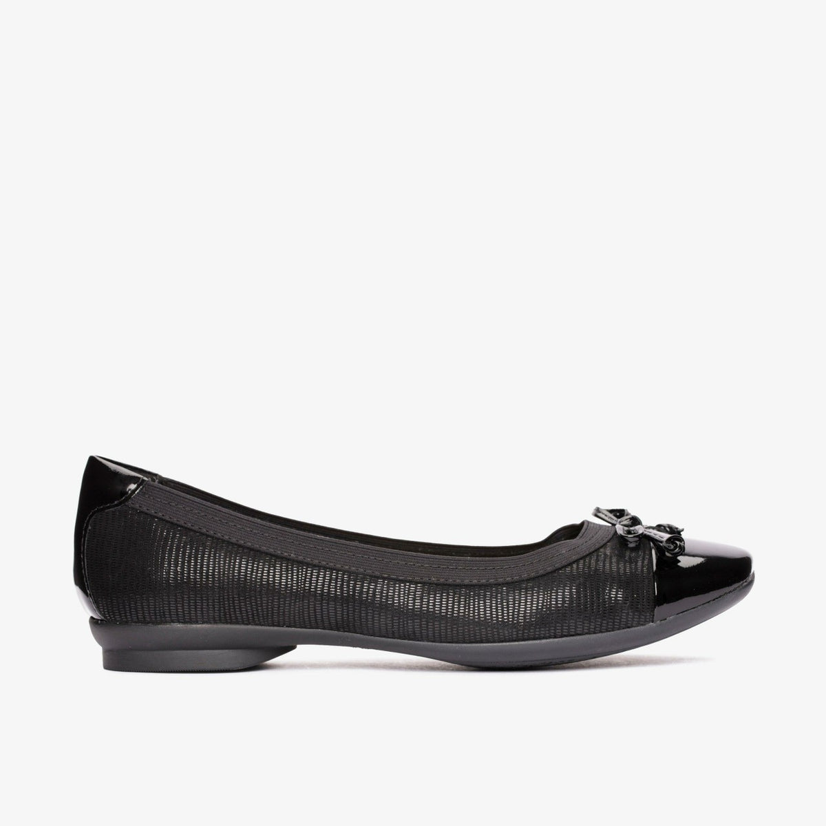 Clarks Candra Glow Black Suede