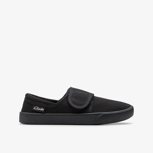 Clarks Hopper Run Black Fabric