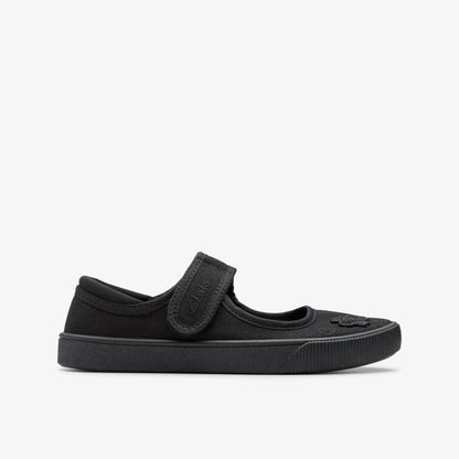 Clarks Hopper Go Black Fabric