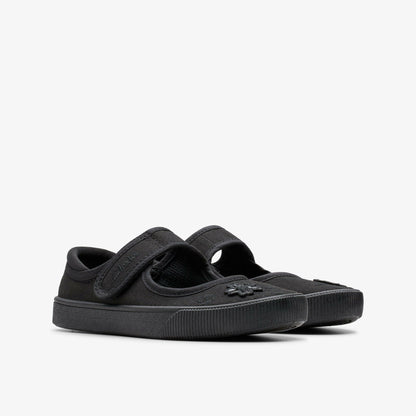 Clarks Hopper Go Black Fabric