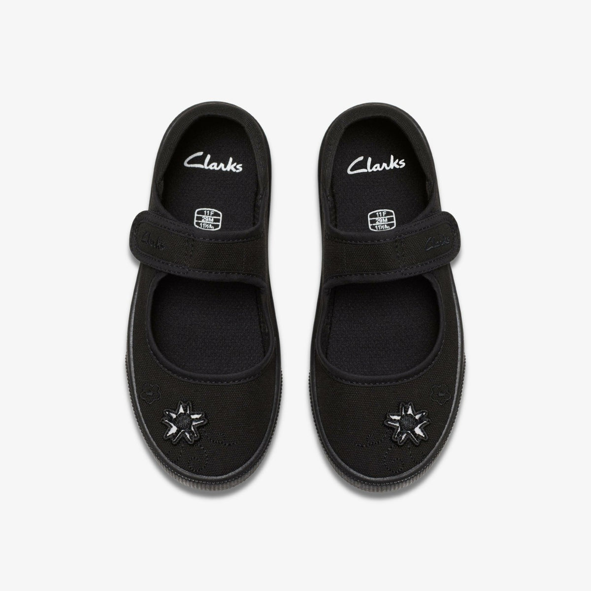 Clarks Hopper Go Black Fabric