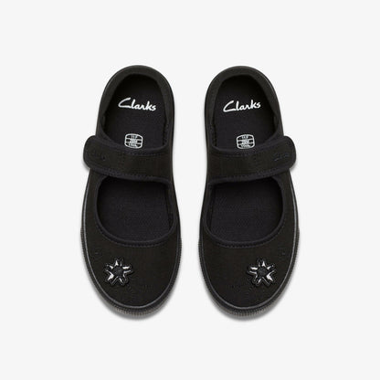 Clarks Hopper Go Black Fabric