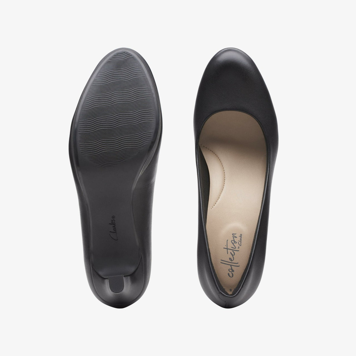 Clarks Adriel Viola Black Leather