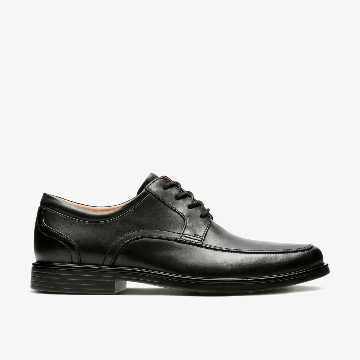 Clarks Un Aldric Park Black Leather