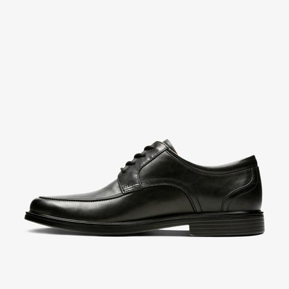 Clarks Un Aldric Park Black Leather