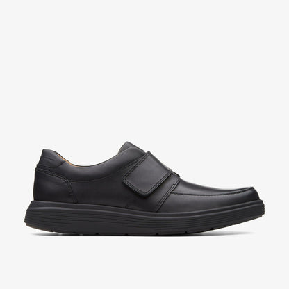 Clarks Un Abode Strap Loafer Black Leather