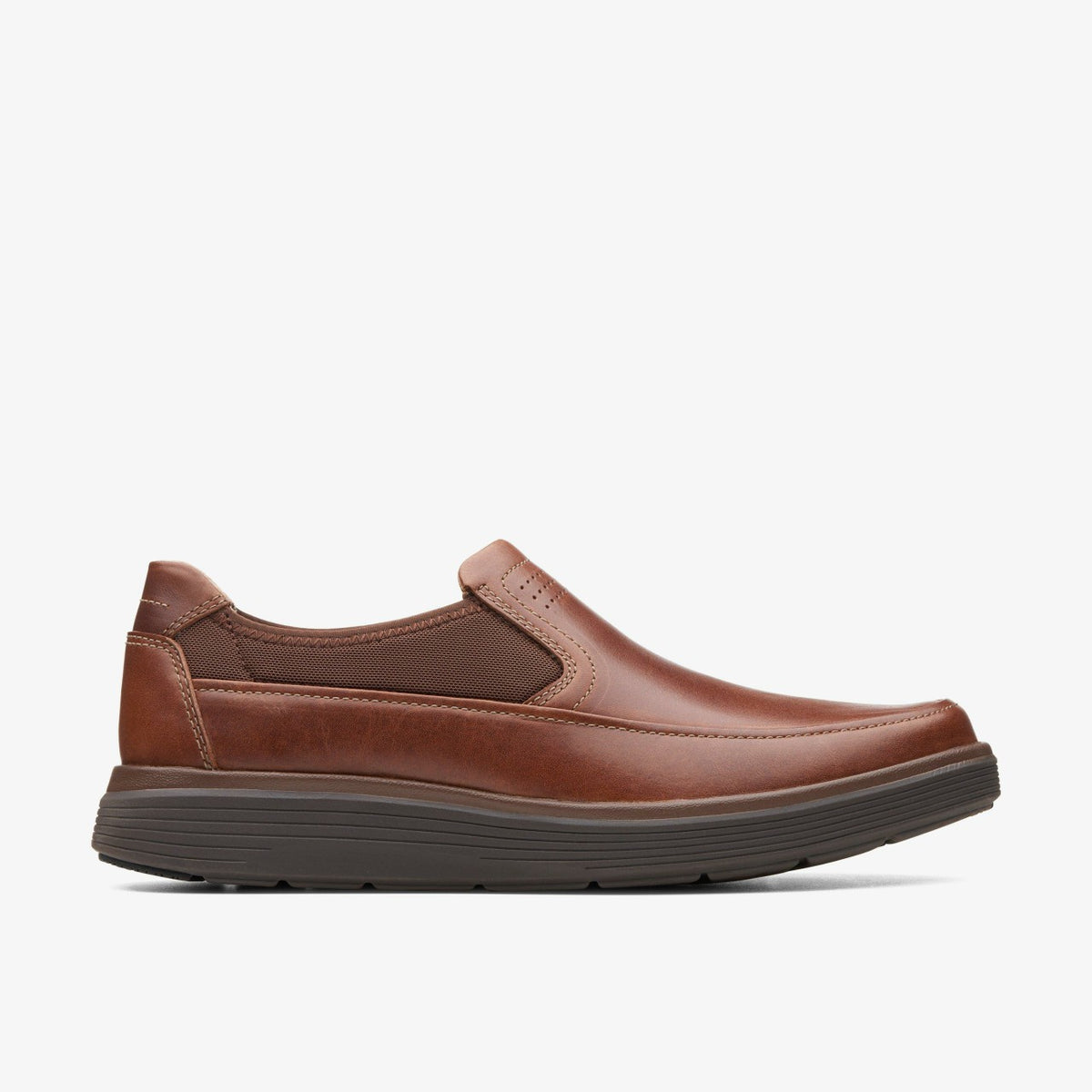 Clarks Un Abode Go Loafer Dark Tan Leather