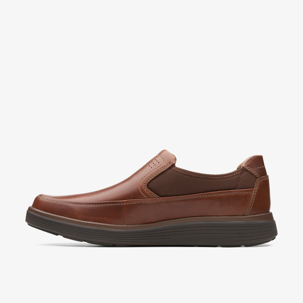 Clarks Un Abode Go Loafer Dark Tan Leather