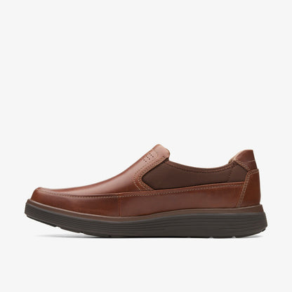 Clarks Un Abode Go Loafer Dark Tan Leather