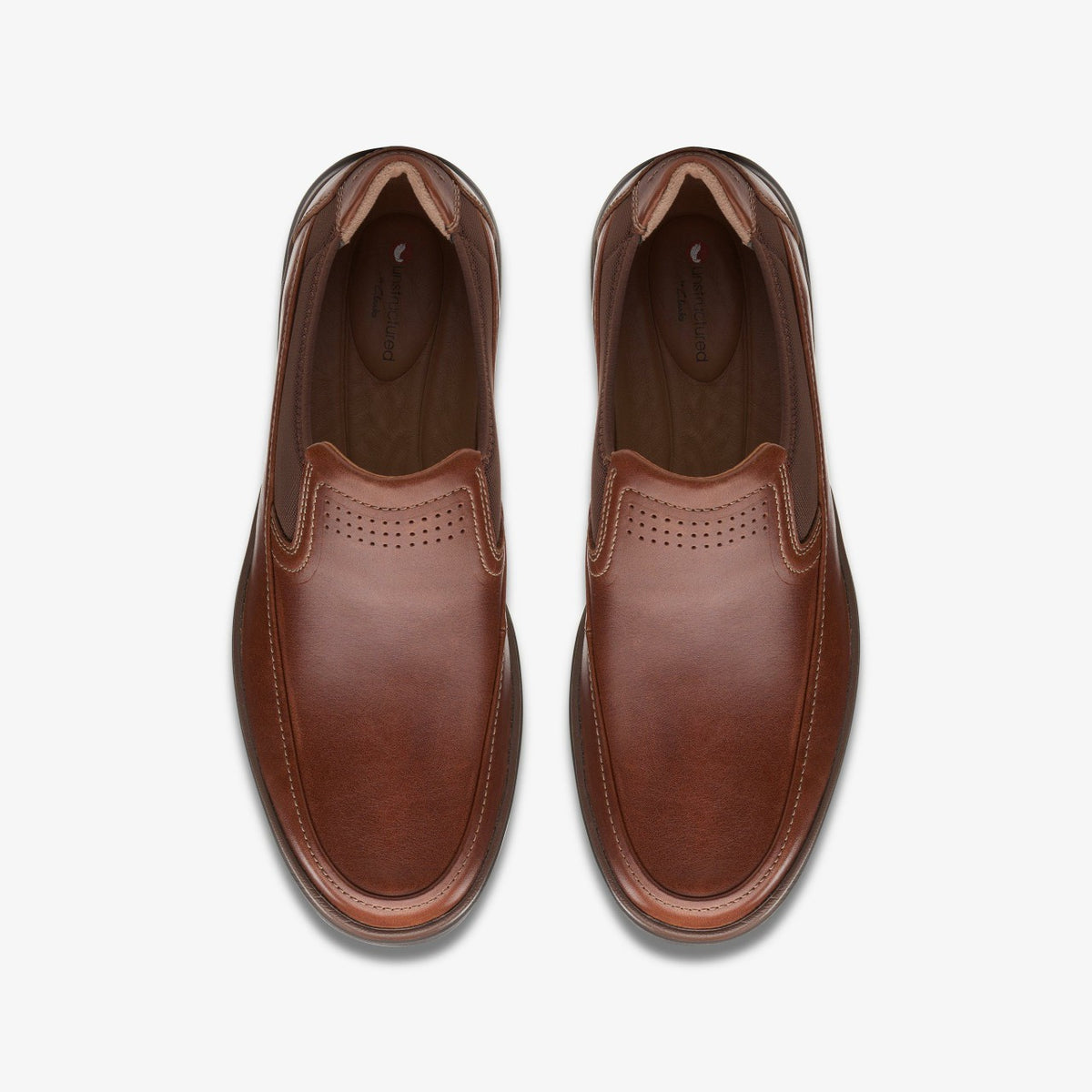 Clarks Un Abode Go Loafer Dark Tan Leather