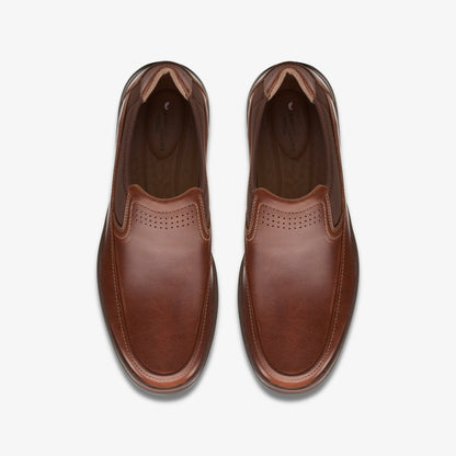 Clarks Un Abode Go Loafer Dark Tan Leather