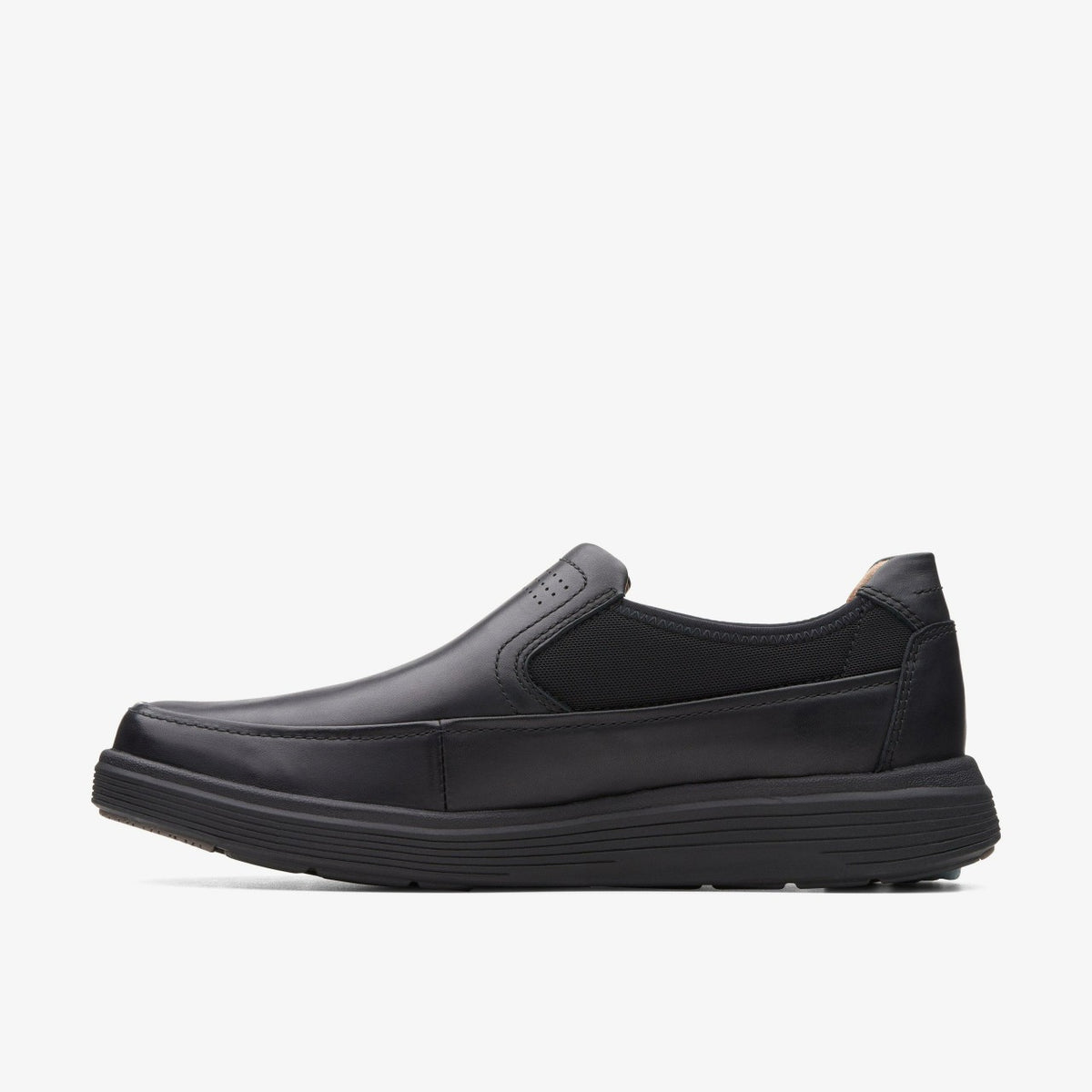 Clarks Un Abode Go Loafer Black Leather
