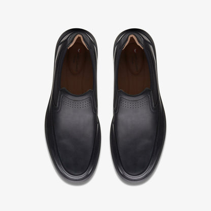Clarks Un Abode Go Loafer Black Leather