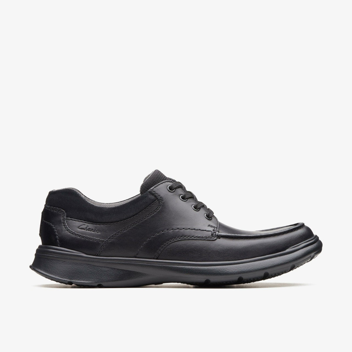 Clarks Cotrell Edge Black Smooth Leather