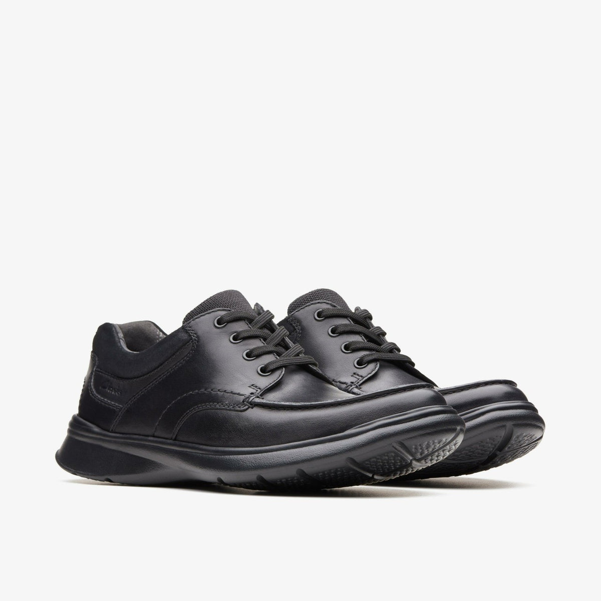 Clarks Cotrell Edge Black Smooth Leather
