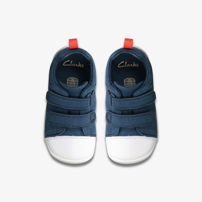 Clarks Roamer Craft Toddler Navy Canvas