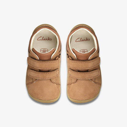 Clarks Roamer Craft Toddler Tan Leather