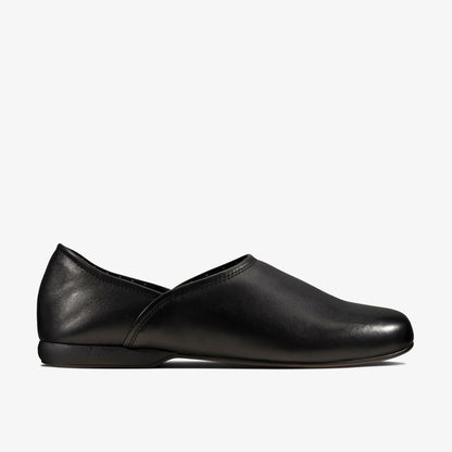 Clarks Harston Elite Slipper Black Leather