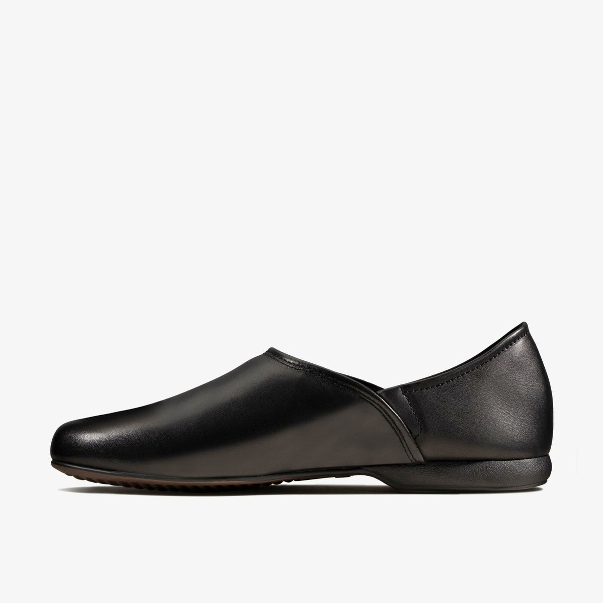 Clarks Harston Elite Slipper Black Leather