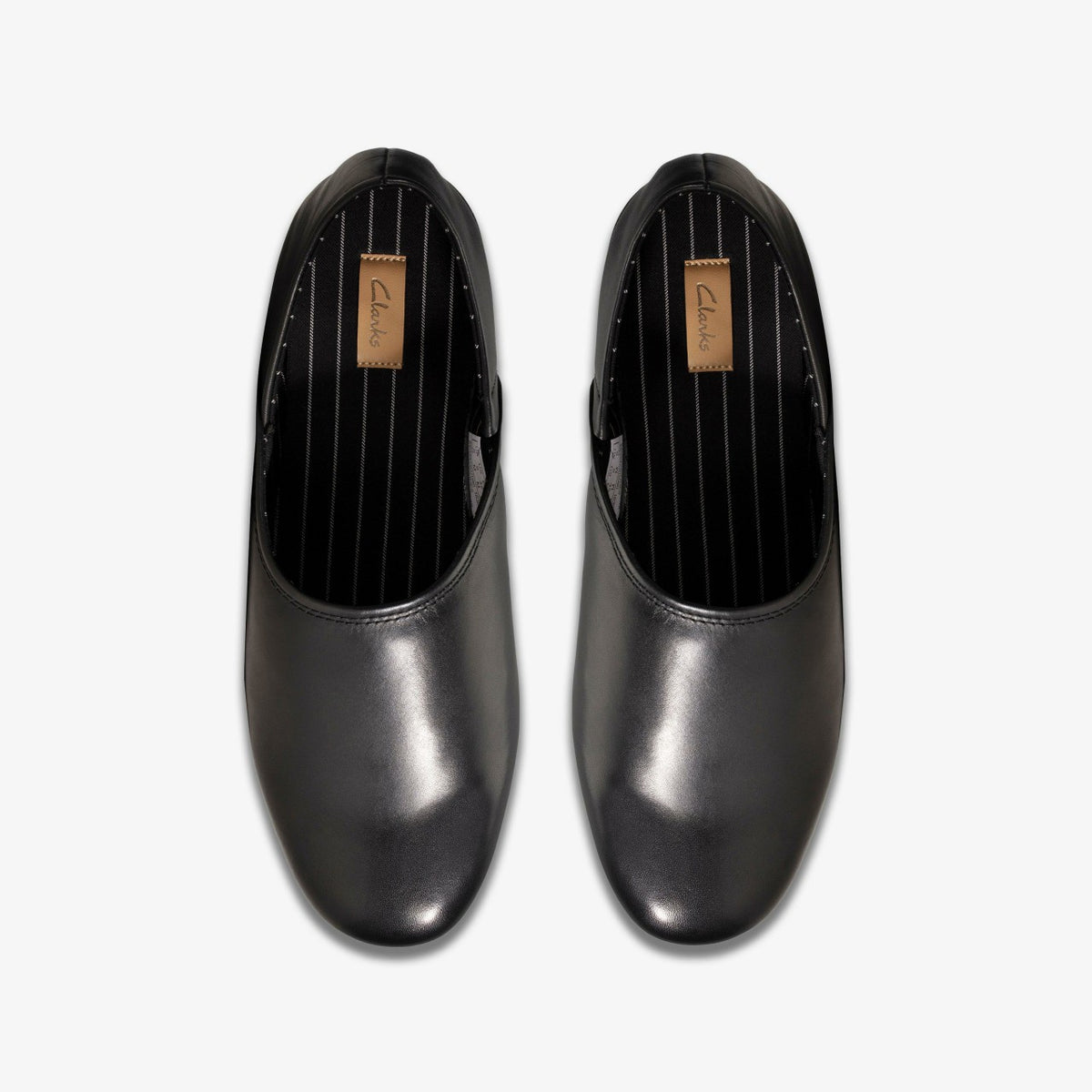 Clarks Harston Elite Slipper Black Leather