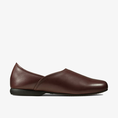 Clarks Harston Elite Slipper Burgundy Leather