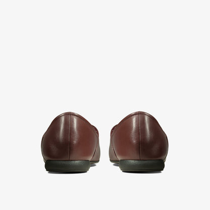Clarks Harston Elite Slipper Burgundy Leather