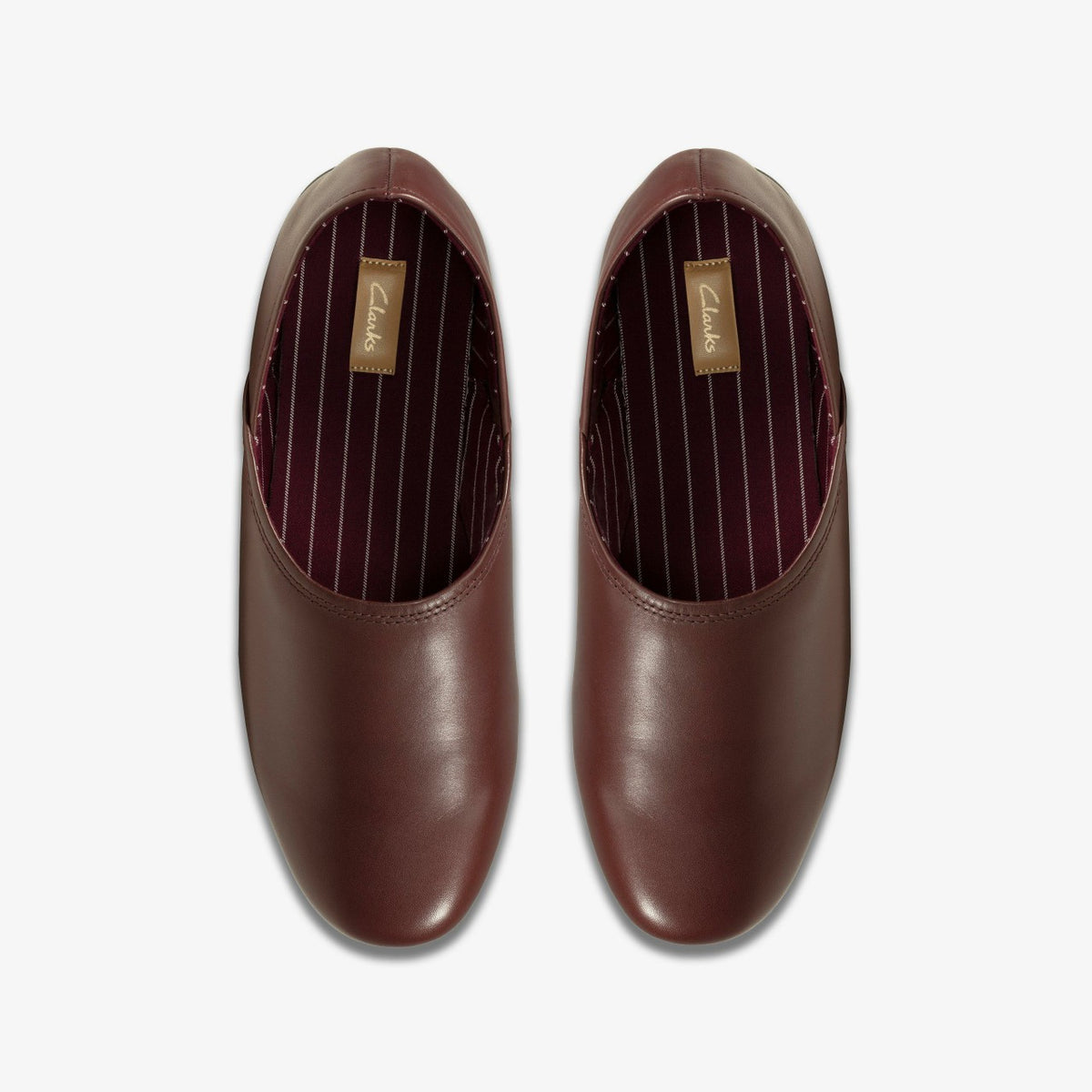 Clarks Harston Elite Slipper Burgundy Leather