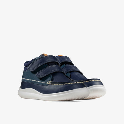 Clarks Crest Tuktu Toddler Navy Leather
