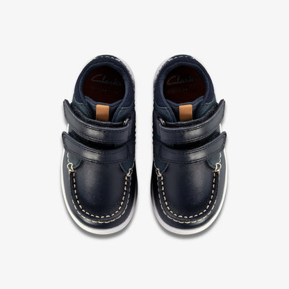 Clarks Crest Tuktu Toddler Navy Leather