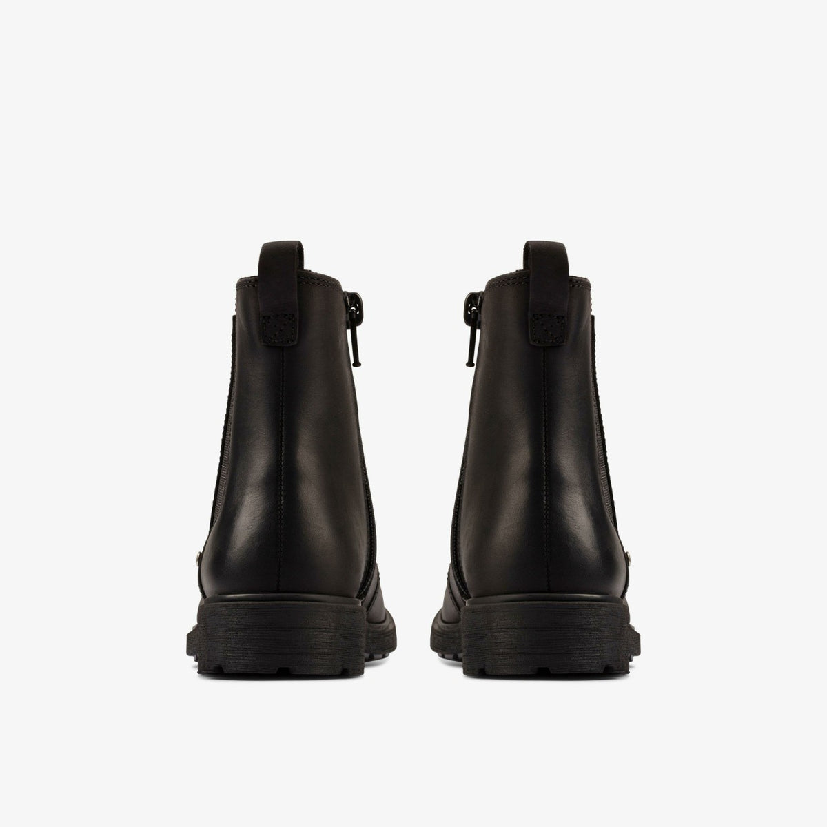 Clarks Astrol Orin Kid Black Leather