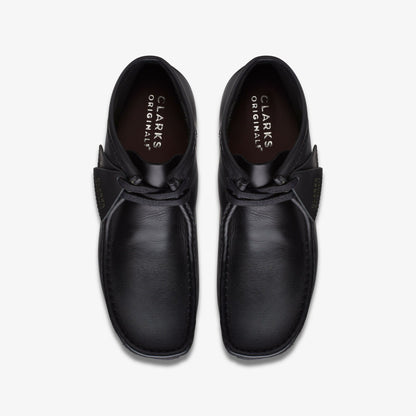 Clarks Wallabee Boot Black Leather