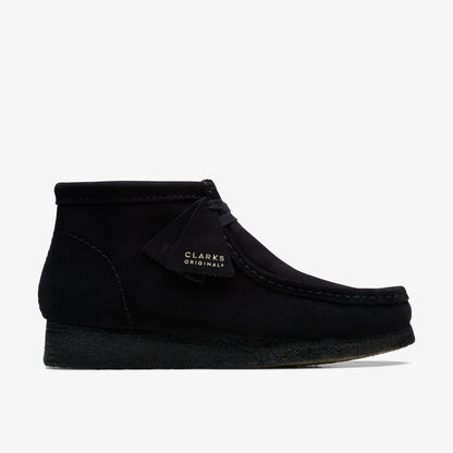 Clarks Wallabee Boot Black Suede