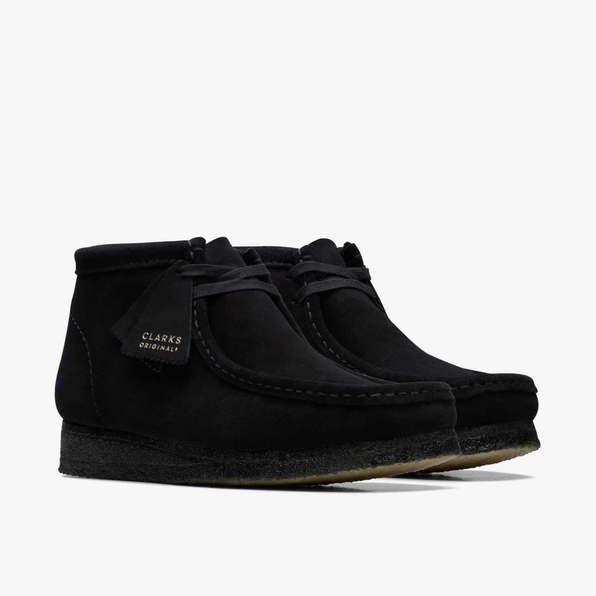 Clarks Wallabee Boot Black Suede
