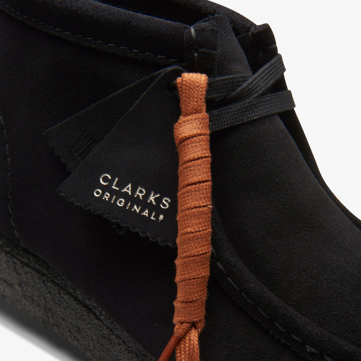 Clarks Wallabee Boot Black Suede