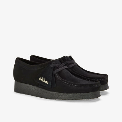 Clarks Wallabee Black Suede