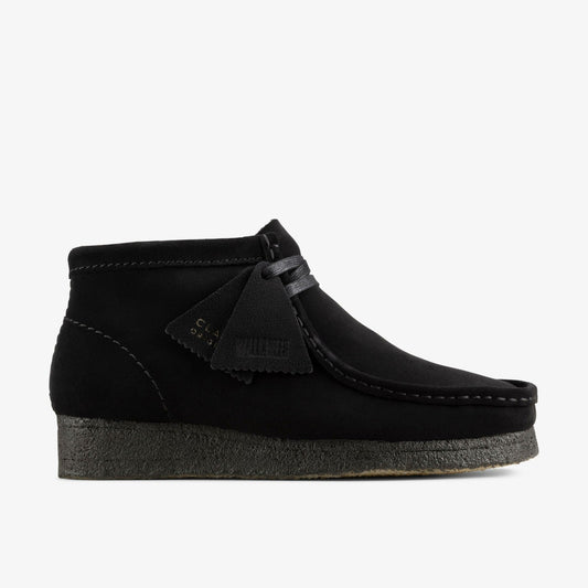 Clarks Wallabee Boot Black Suede