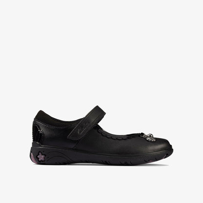 Clarks Sea Shimmer Toddler Black Leather
