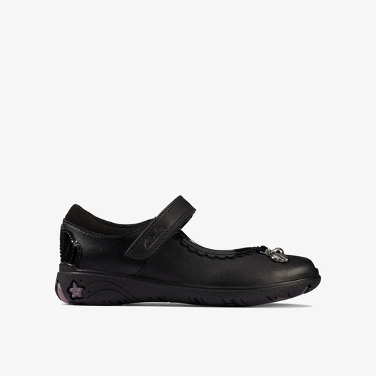 Clarks Sea Shimmer Toddler Black Leather