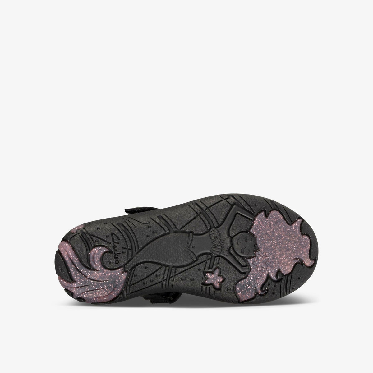 Clarks Sea Shimmer Toddler Black Leather