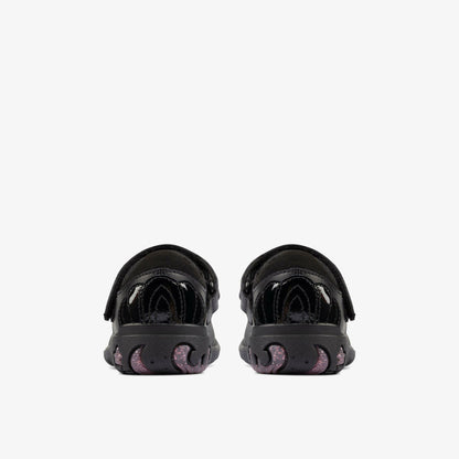 Clarks Sea Shimmer Toddler Black Leather