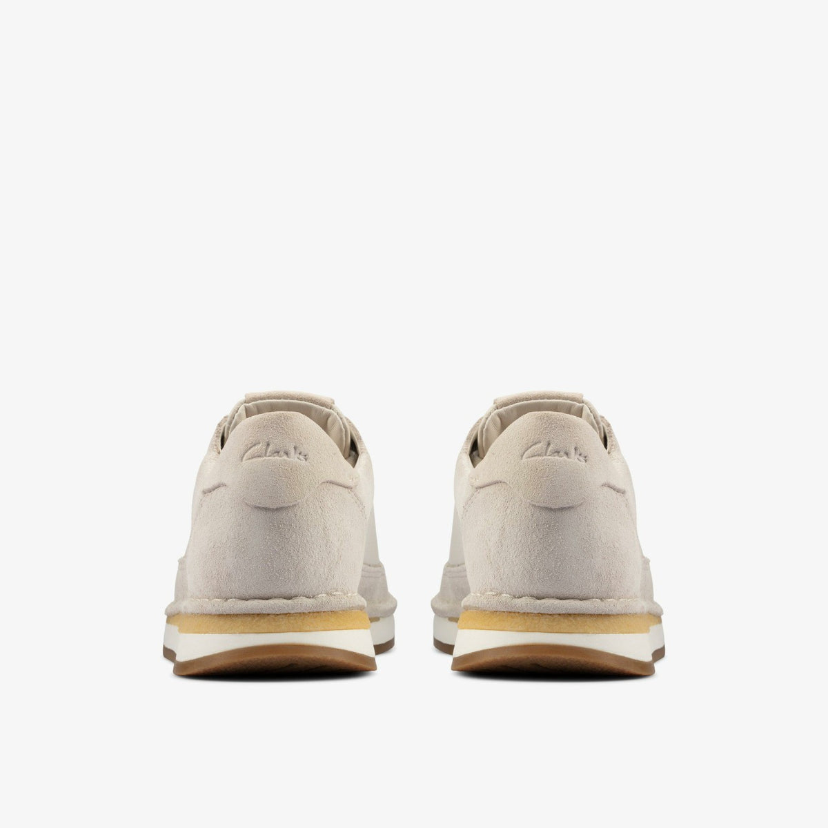 Clarks Craft Run Lace White Suede