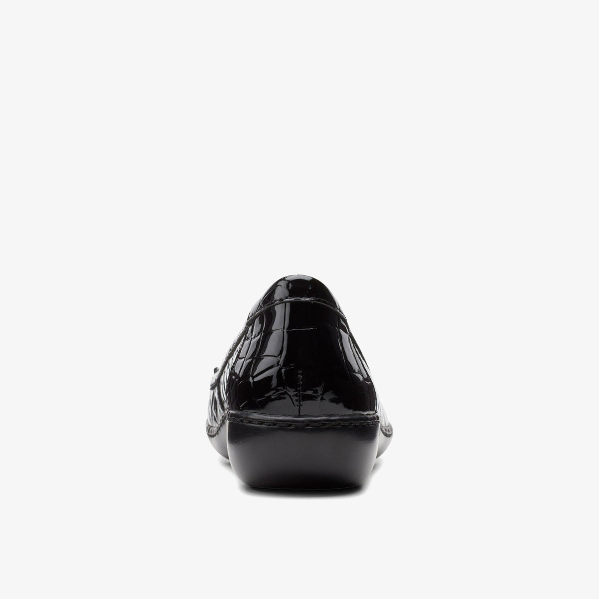 Clarks Ashland Jam Black Patent/Crocodile