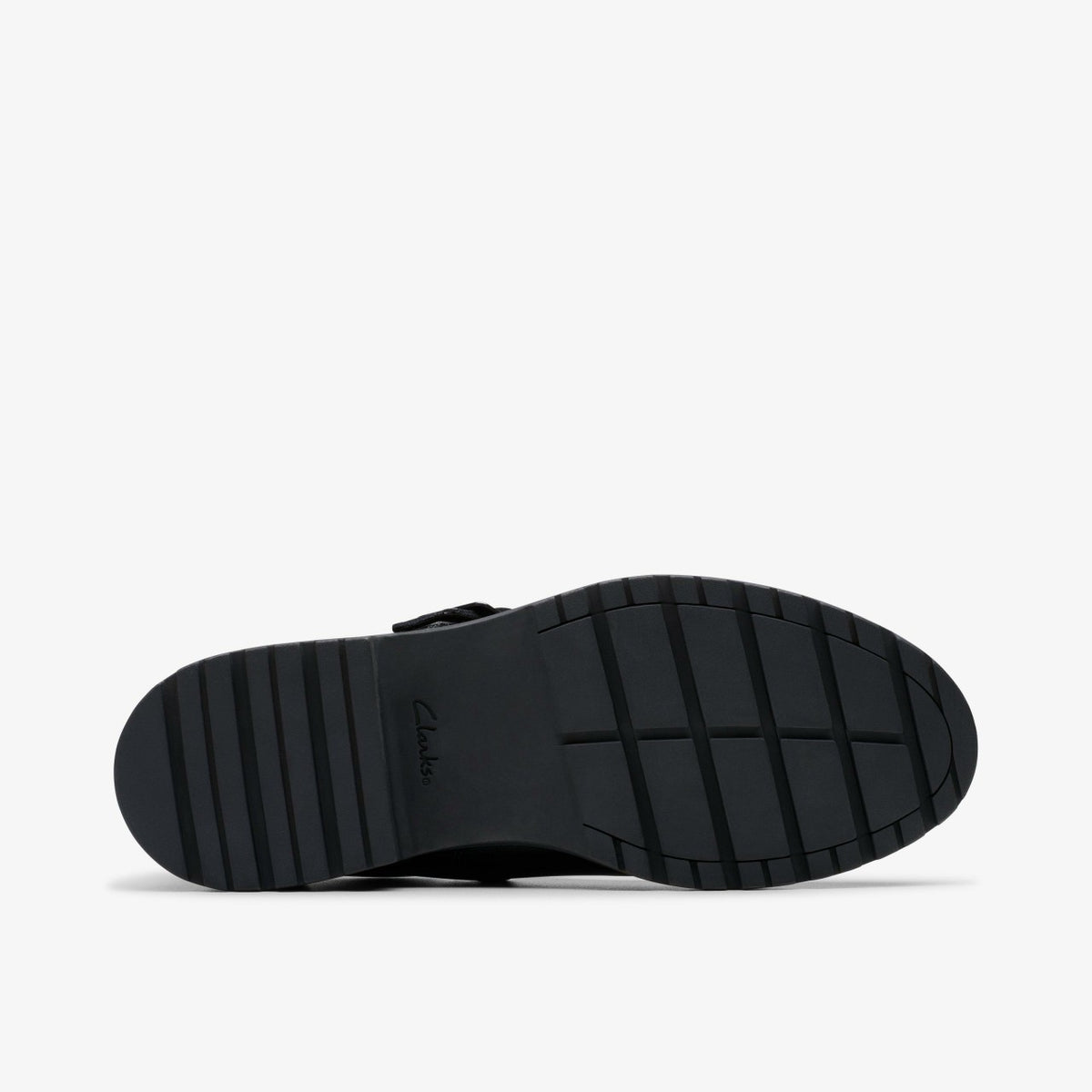 Clarks Loxham Walk Youth Black Leather